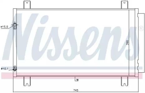 Радіатор, конденсор кондиціонера MITSUBISHI GRANDIS, NISSENS (940401)