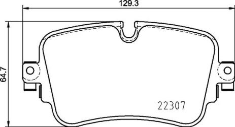 Комплект тормозных колодок, дисковый тормоз VW TOUAREG, AUDI A6, BREMBO (P85161)