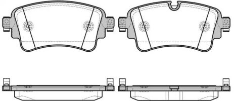 Комплект гальмівних колодок, дискове гальмо AUDI A5, WOKING (P1769308)