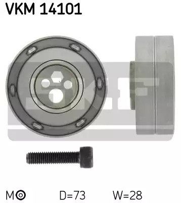 Натяжной ролик ремня ГРМ FORD FIESTA, SKF (VKM14101)