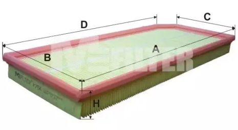 Фільтр повітряний SKODA OCTAVIA, SEAT ALTEA, M-FILTER (K750)