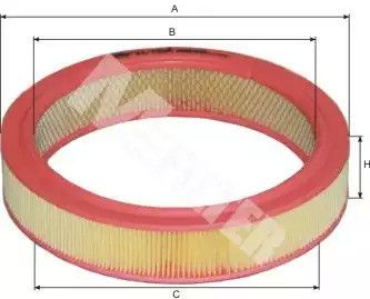 Фильтр воздушный FIAT UNO, M-FILTER (A546)