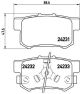 Комплект гальмівних колодок, дискове гальмо HONDA STEPWGN, BREMBO (P28051)