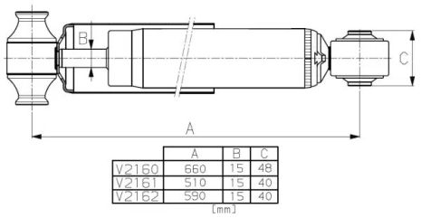 Амортизатор FORD TRANSIT, MONROE (V2161)