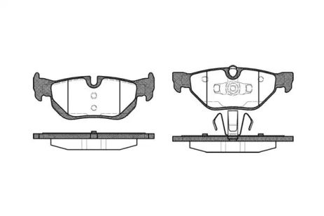 Комплект гальмівних колодок, дискове гальмо BMW (BRILLIANCE), WOKING (P1045300)