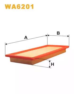 Фільтр повітряний FIAT FIORINO, WIX FILTERS (WA6201)