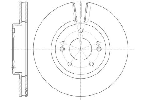 Диск тормозной HYUNDAI SANTA FE, VW DERBY, REMSA (689710)