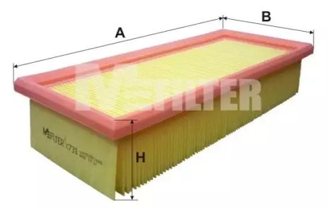 Фільтр повітряний HONDA CIVIC VI, LAND ROVER, M-FILTER (K731)