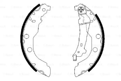 Комплект гальмівних колодок PEUGEOT 406, BOSCH (0986487549)