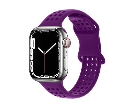 Ремешок силиконовый Hoco iWatch WA08 honeycomb 38/ 40/ 41mm dark purple