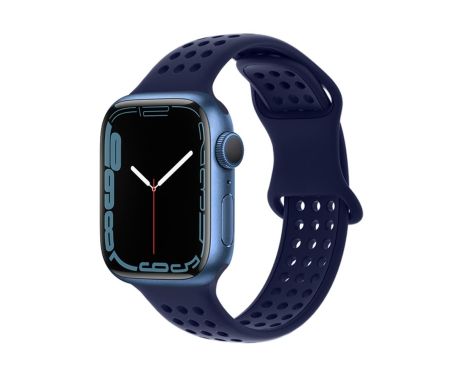 Ремешок силиконовый Hoco iWatch WA08 honeycomb 42/ 44/ 45/ 49mm evening blue