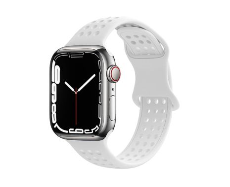 Ремінець силіконовий Hoco iWatch WA08 honeycomb 42/ 44/ 45/ 49mm white