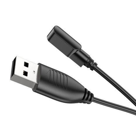 USB кабель для смарт часов универсальный магнитный 2 pin (4 x 9.5 mm) черный