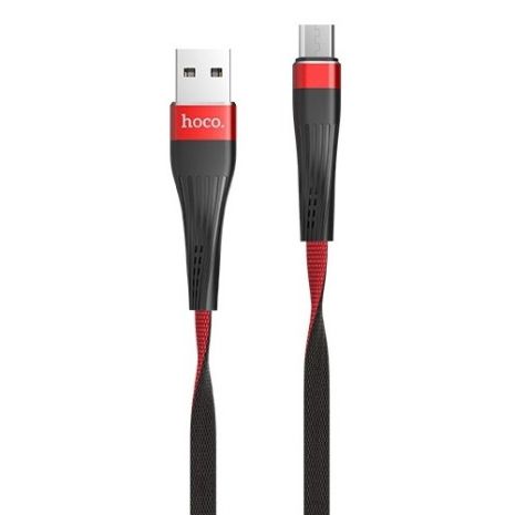 Кабель Hoco U39 USB to Type-C 1.2m чорно-червоний