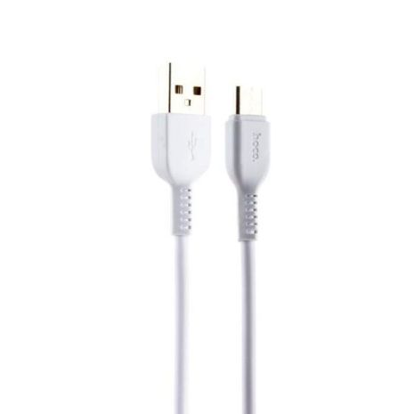 Кабель Hoco X20 USB to MicroUSB 2m білий