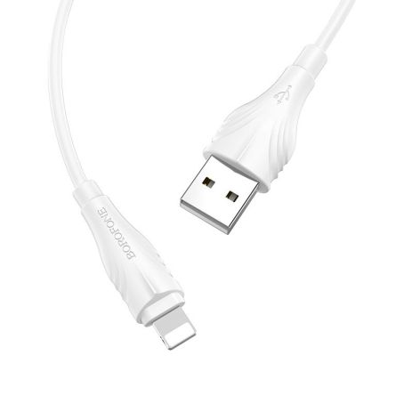 USB Borofone BX18 Lightning 2m Білий