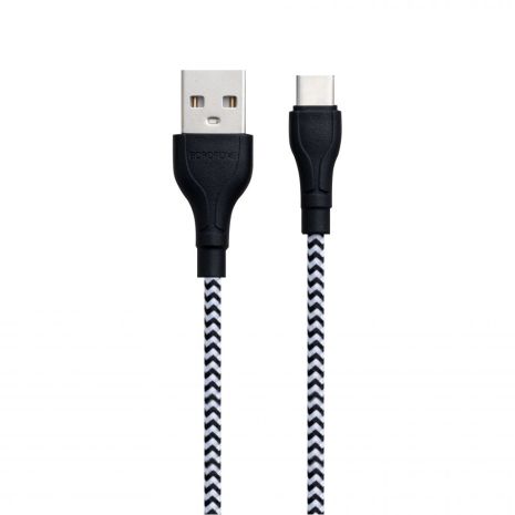 USB Borofone BX39 Beneficial Type-C 1m Чорно-Білий