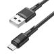 Кабель Hoco X83 USB to MicroUSB 1m чорний