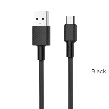 Кабель Hoco X29 USB to MicroUSB 1m черный