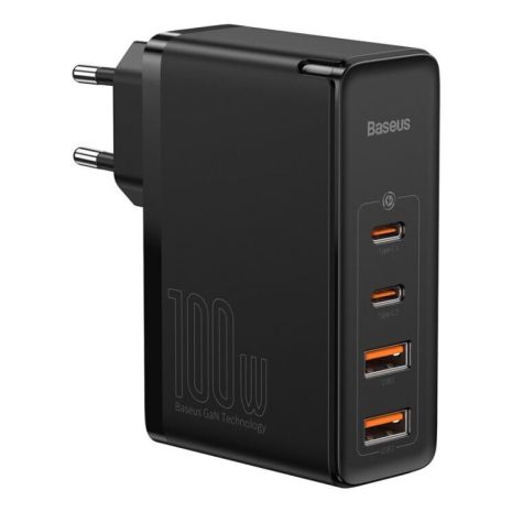 Зарядний пристрій Baseus GaN2 Pro Quick Charger 2C+2U 100W CCGAN2P-L Чорний, 01