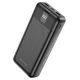 Повербанк Borofone BJ20A (20000 mAh 2USB, micro, Type-C, Lightning 5Vx2A/In: Type-C, micro-USB, USB, 5Vx2A) LED, black