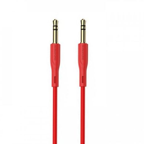 AUX кабель Borofone BL1 Jack 3.5 to Jack 3.5 1m красный