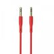 AUX кабель Borofone BL1 Jack 3.5 to Jack 3.5 1m красный