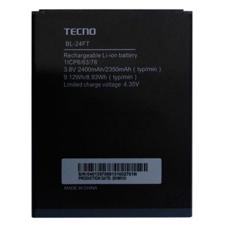 Акумулятори для Tecno F2 LTE 2400 mAh (BL-24FT) [Original PRC] 12 міс. гарантії