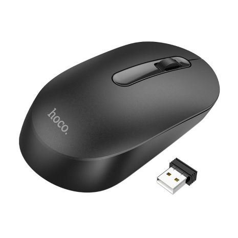 Бездротова Миша Hoco GM14 Wireless 2.4G +Bluetooth 5.0, 3 кнопки + вибір DPI Чорний