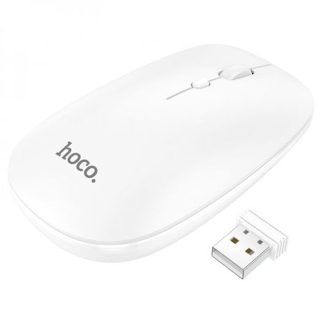 Wireless Мышь Hoco GM15 Art dual-mode business wireless mouse |BT5.0, 2.4G, 800/1200/1600dpi| Белый