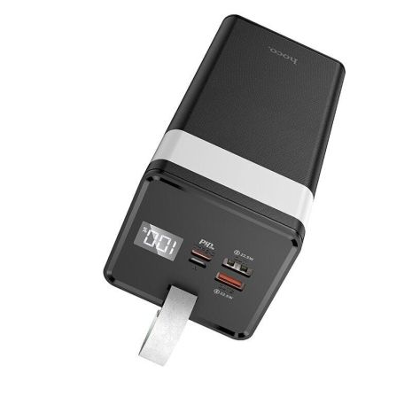 Повербанк с быстрой зарядкой Hoco J86A 50000mAh QC22.5W/PD20W/LCD/Lamp, Black