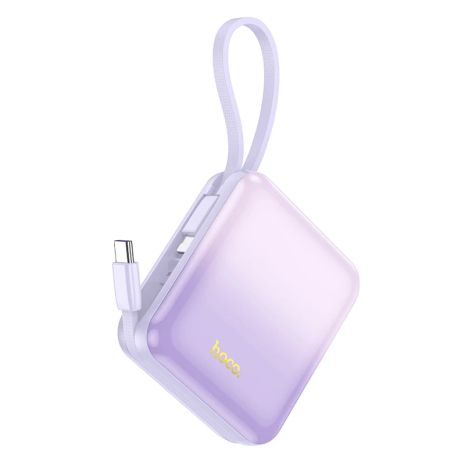 Power Bank Hoco Q23 Blade 22.5W+PD20W fully compatible with cable 10 000mAh Purple