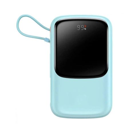 Power Bank Baseus Qpow Digital Display 10 000 mAh 15W iP Edition Blue 2022 Edition PPQD050103