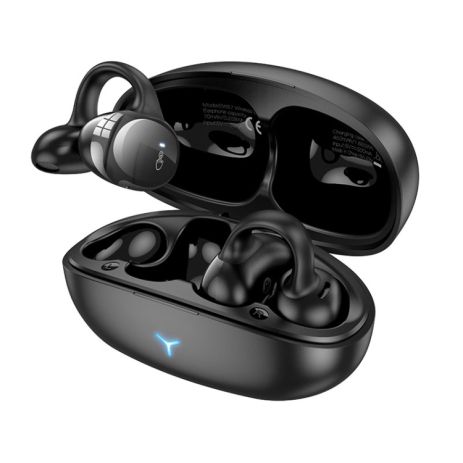 Наушники HOCO EW57 Auspicious clip-on true wireless BT headset |BT5.3, 70/450mAh, 11h| black