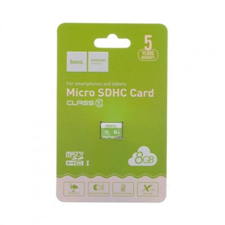 Карта Памяти Hoco MicroSDHC 8gb 10 Class Зелёный