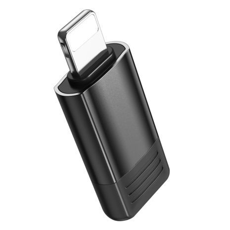 Адаптер перехідник Borofone BV18 ​​Lightning to USB 2.0 чорний