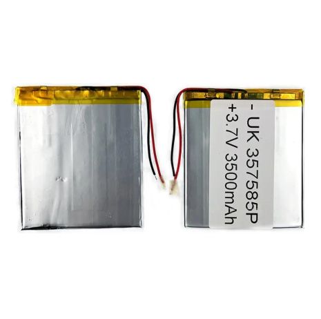 Аккумулятор универсальный 357585P 86 х 74 х 3 мм, 3500 mAh 3.7 V,