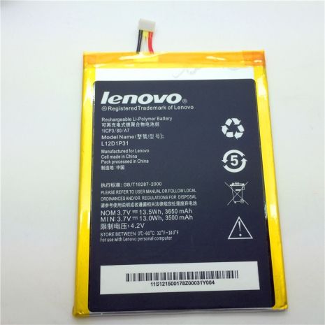 Акумулятор для Lenovo L12D1P31/A3000 [Original] 12 міс. гарантії