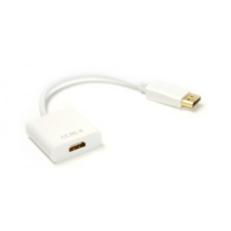 Кабель-перехідник PowerPlant DisplayPort - HDMI, 0.15м, 1.4V