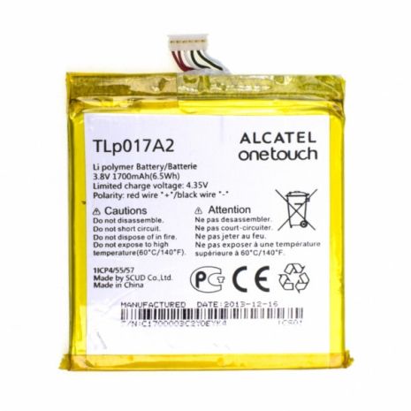 Аккумулятор для Alcatel OT-6012 (TLp017А2) [Original PRC] 12 мес. гарантии