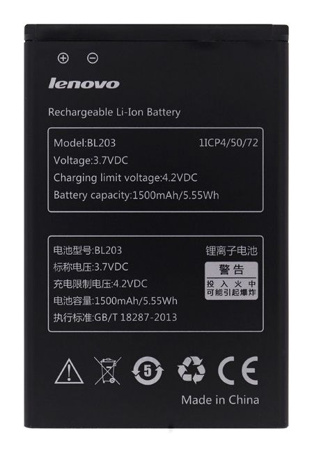 Акумулятор Lenovo BL203 - A208, A369, A308, A238, A316 [Original PRC] 12 міс. гарантії