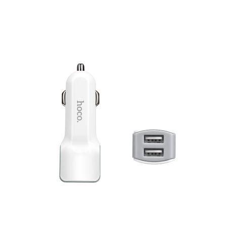 Автомобільне ЗУ Hoco Z23 2USB White