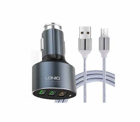 Автомобільне ЗУ LDNIO C703Q/micro-USB Black