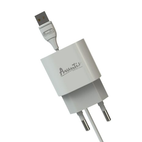 Зарядний пристрій Avantis A818 Pro 1USB Micro White