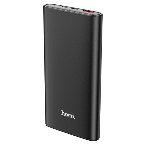 Повербанк Hoco J83 10000 mAh 20W PD Type-C, 18W QC3.0 USB / In: 18W Type-C, micro-USB, металл, LED индикатор, Black