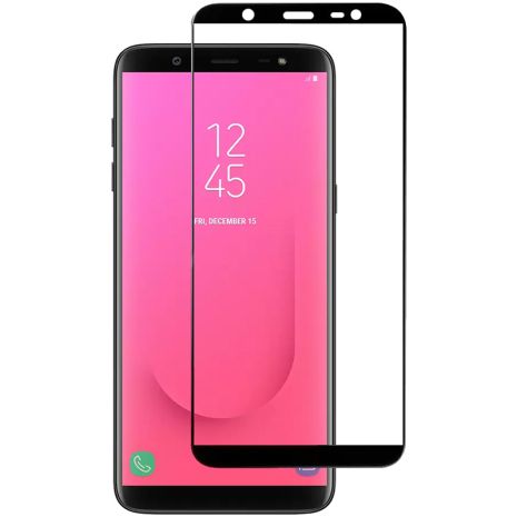 Защитное стекло Full screen PowerPlant для Samsung Galaxy J8, Black