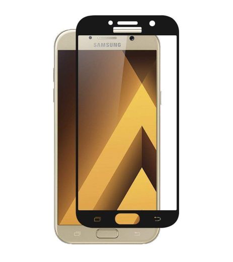 Захисне скло Full screen PowerPlant для Samsung Galaxy A7 (2017), Black