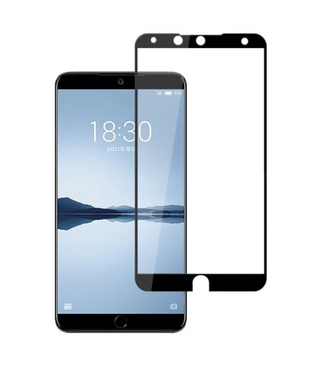 Захисне скло Full screen PowerPlant для Meizu 15 Black