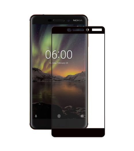 Захисне скло Full screen PowerPlant для Nokia 6.1