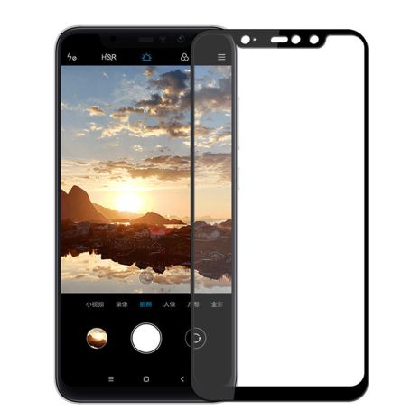 Защитное стекло Full screen PowerPlant для Xiaomi Redmi Note 6 Pro, Black